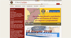 Desktop Screenshot of comune.velletri.rm.it