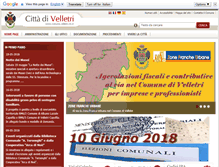 Tablet Screenshot of comune.velletri.rm.it